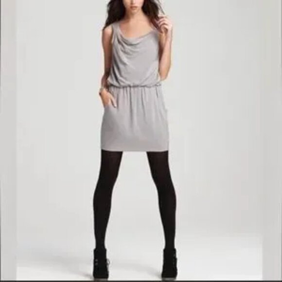 THEORY Jaylyn Rove Draped Mini Dress - Picture 1 of 6